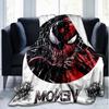 Venom Artwork Print Flannel Blanket, Soft Warm Lightweight Throw Blanket for Living Room,Sofa Bed Camping Office