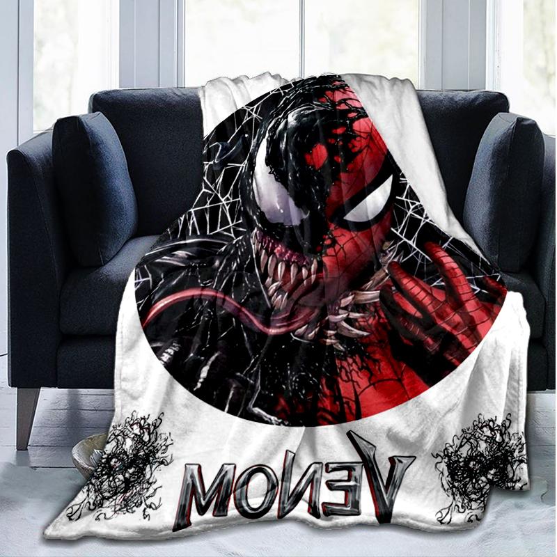 Venom Artwork Print Flannel Blanket, Soft Warm Lightweight Throw Blanket for Living Room,Sofa Bed Camping Office