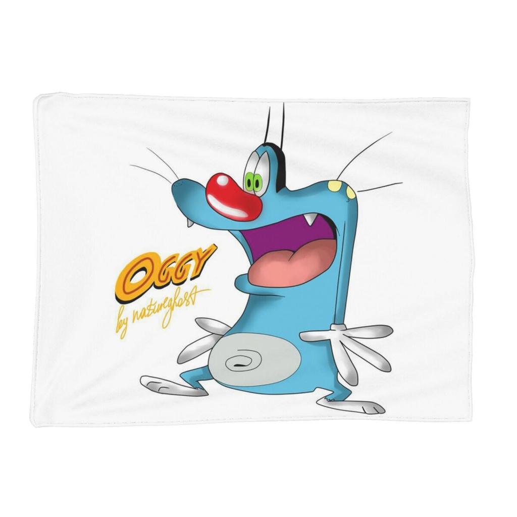 Animation Anime Film Oggy und die Kakerlaken Decken Weiche Warme Flanell Überwurfdecke Abdeckung für Bett Wohnzimmer Reise Sofa