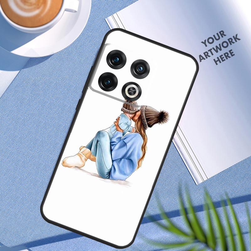 Baby Mom Daughter Girl Son Dad Case For OnePlus 12 11 12R 10 9 Pro 10R 9R 8T 10T Nord 2 2T CE 3 Lite CE4 N10 N20 N30 Cover