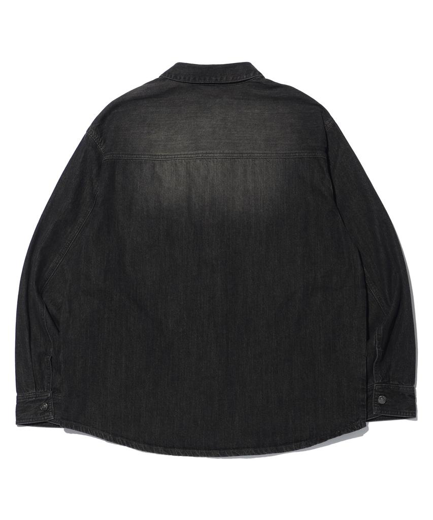 Eonoideu Double Pocket Denim Shirt Lp3Yu681_Black