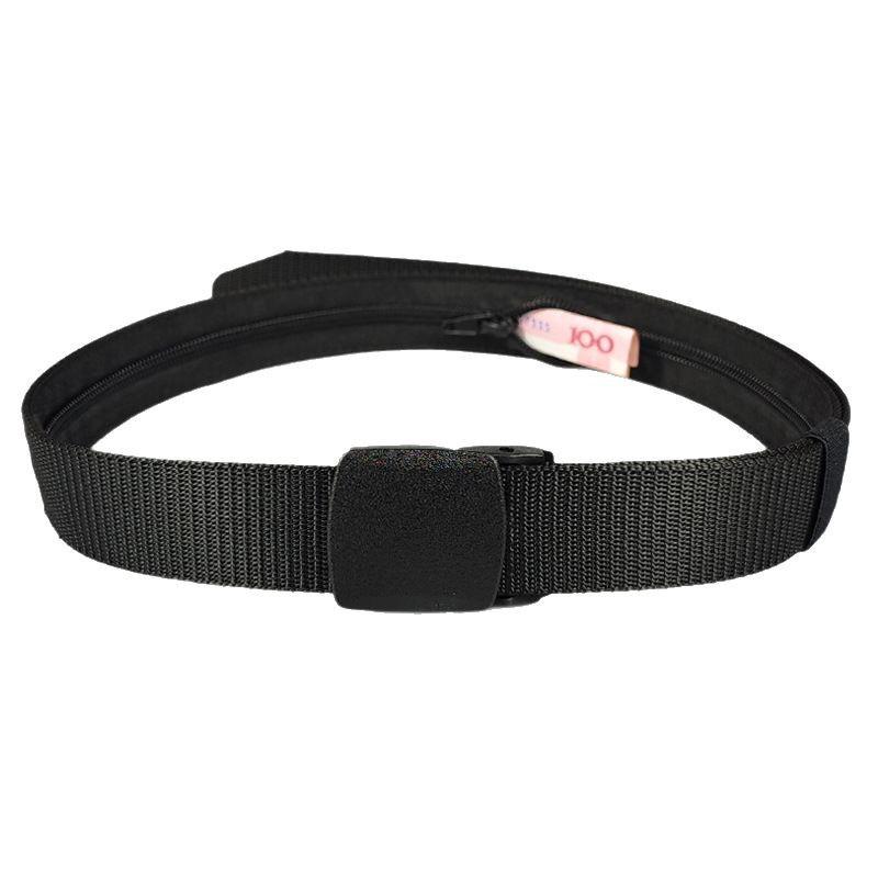 Women's Anti-Theft Tactical Nylon Waist Belt - Outdoor Safety and Money-Hiding Function.