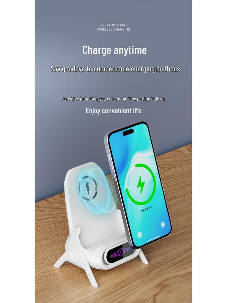 Lazy Sofa Wireless Charging Speaker Stand: Magnetic Phone Holder for Binge-Watching