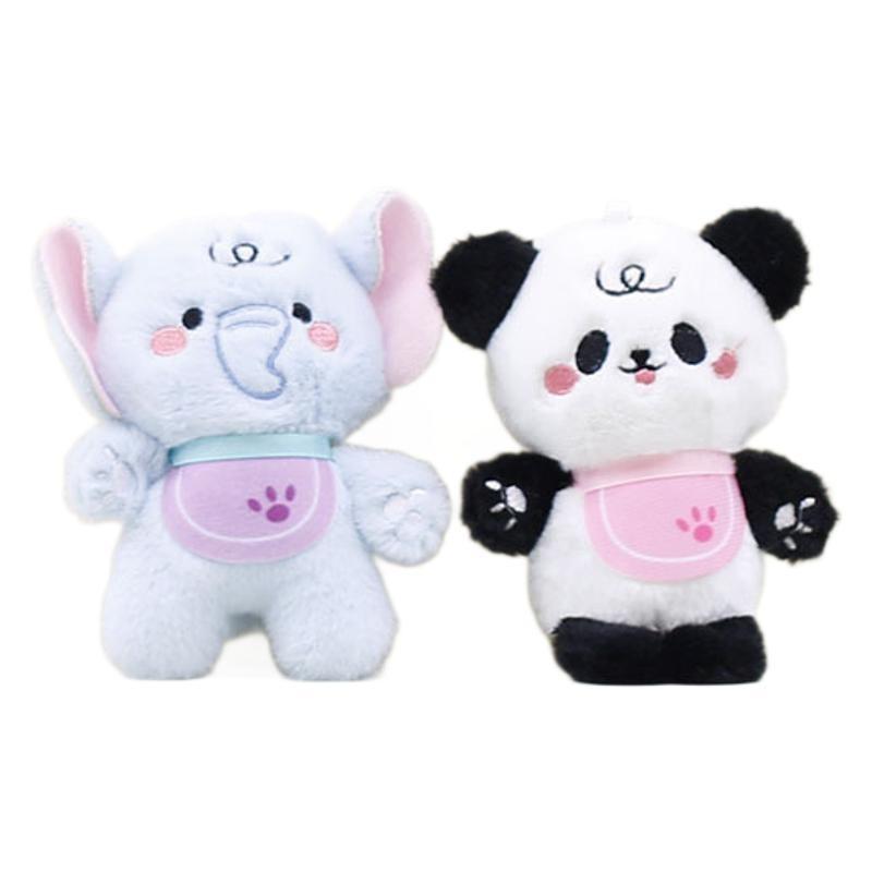 Adorable Cartoon Animal Plush Toy Collection Featuring Cute Elephant Panda Rabbit And Bear Designs