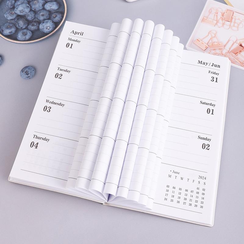 A6 Notebook Planner For Daily Plan English Student Stationery With Key Words Calendar Organizer Notebooks Premium
