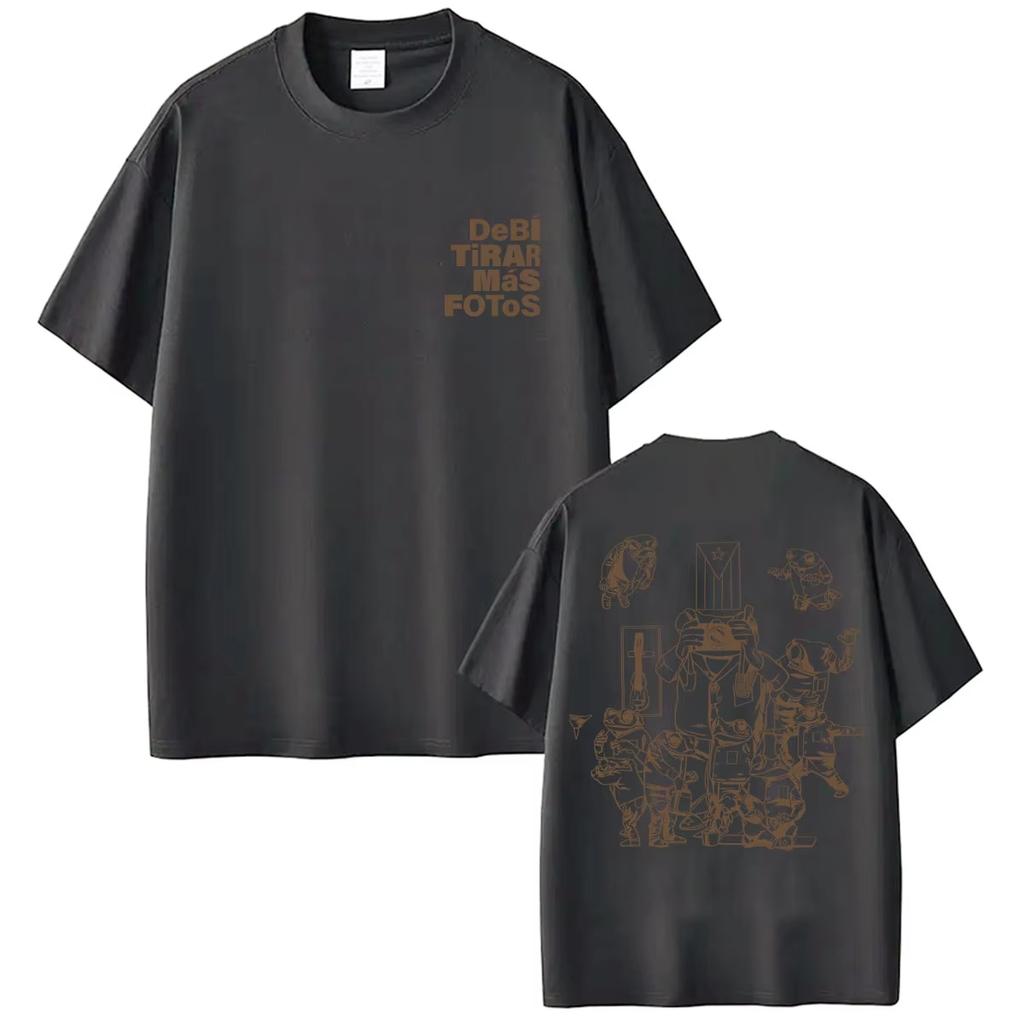 Famous Rapper Bad Bunny DTMF Debi Tirar Mas Fotos World Tour Trendy Cotton Vintage Hip Hop Unisex And Unisex TShirt