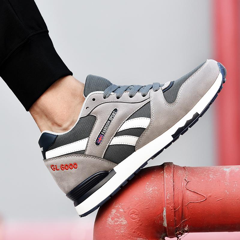 Low-Top Running Shoes Men'S Casual Sport Sneakers Lightweight Summer Fashion Retro Style Slow Run Shoes Breathable Mesh