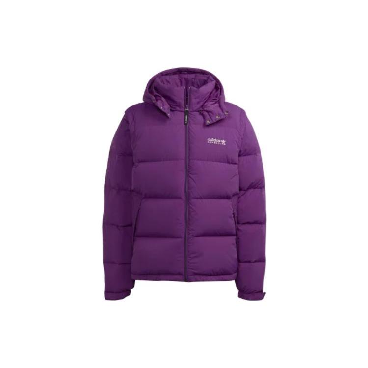 Adidas Originals Классическая коллекция Trefoil Пуховик Мужской Фиолетовый H13575 XS