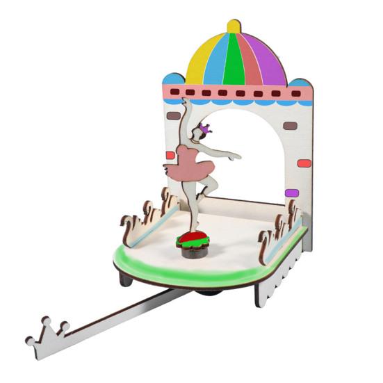 

1 набор DIY Магнитная модель балетной девочки, набор для самостоятельной сборки, деревянная головоломка, танцевальная сцена, строительство, поделки, дети, STEM, образовательная игрушка для экспериментов в области науки