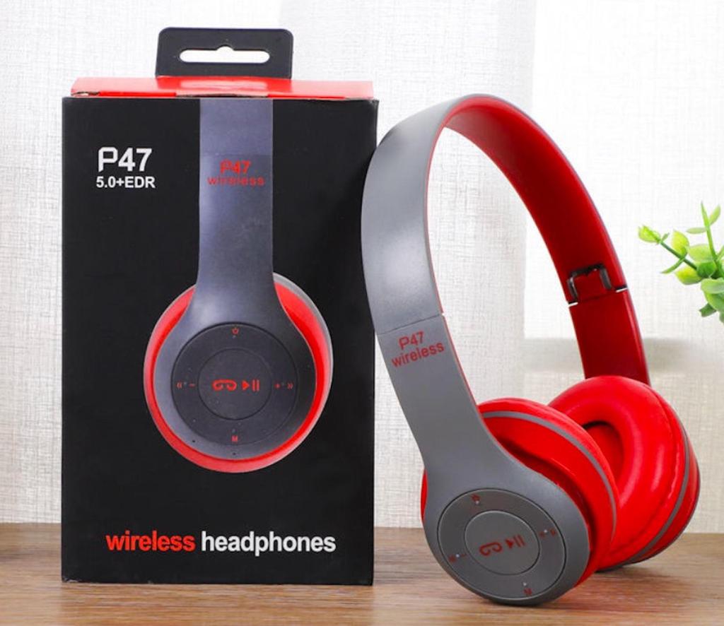 P47 Head-mounted Bluetooth Headset: Foldable, Heavy Bass, Wireless Sports Headphones