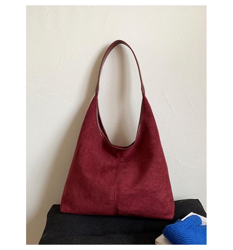 Retro Matte Large Capacity Shoulder Tote - Fall/Winter 2025 Women's Bag
