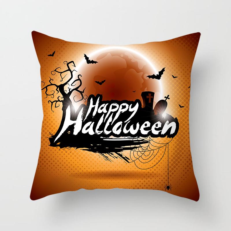 Buchstaben Wurfkissenbezug Halloween-Thema    Sofa Stuhl Bett Kissen  Heimdeko