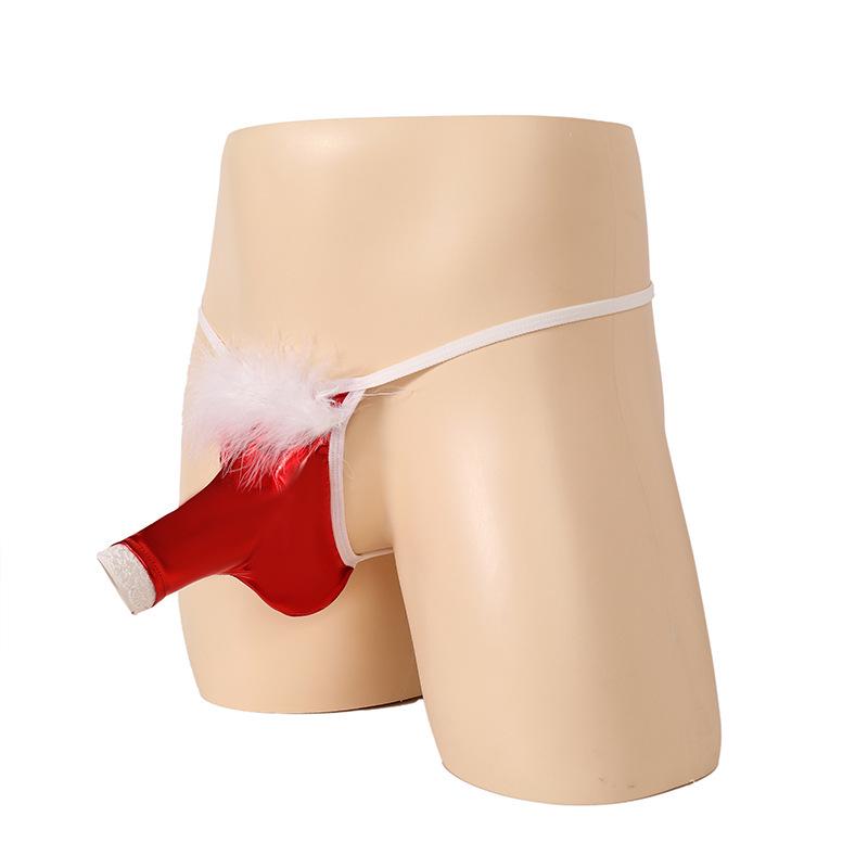 Men's Christmas Erotic Underwear - European & American Elastic Sexy Lingerie