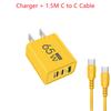 65W GaN Fast Charger USB Type C PD QC3.0 Quick Charging Charger Mobile Phone Adapter for 14 15 Pro Samsung Huawei