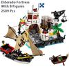 NEW Medieval Pirates Series Eldorado Fortress 10320 Fortress Pirate Barracuda Bay Modular Building Blocks DIY Bricks Toy Gifts