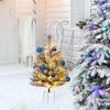 Christmas Yard Christmas Tree 2.5FT with 8 Modes Multicolor Garden Pile Light Battery Powered for Home Holiday Decoration