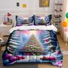 Glowing Festive Forest Dreams Bedding Sets Duvet Cover Sets Duvet Covers Pillowcases(1*Duvet Cover 2*Pillowcases Without Duvet Insert)