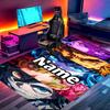 Custom Name Personalized Demon Slayer Print Carpet, Versatile Home Decor Rug, for Playroom, Apartment, Balcony, Entryway, Hallway Gift