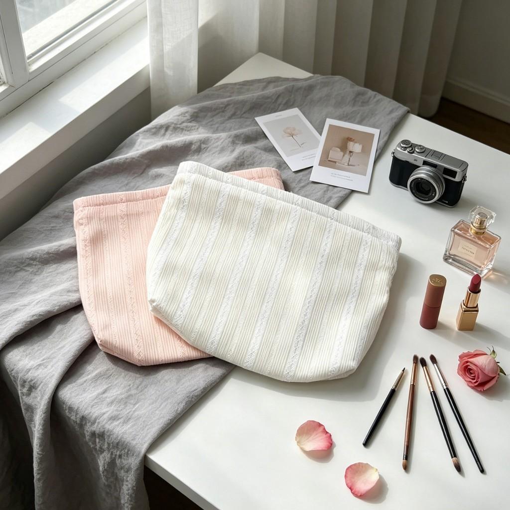 Butterfly Knot Makeup Bag With Large Capacity For Travel And Daily Use