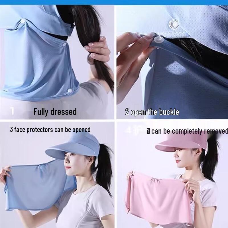Damen Outdoor Radfahren Gesichtsschutz Sonnenhut