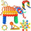 Model Educational 500Pcs/Pack Building Blocks Children's Plastic ABS Snowflake Shape Toy Assemblage Colorful Building Kit Kids