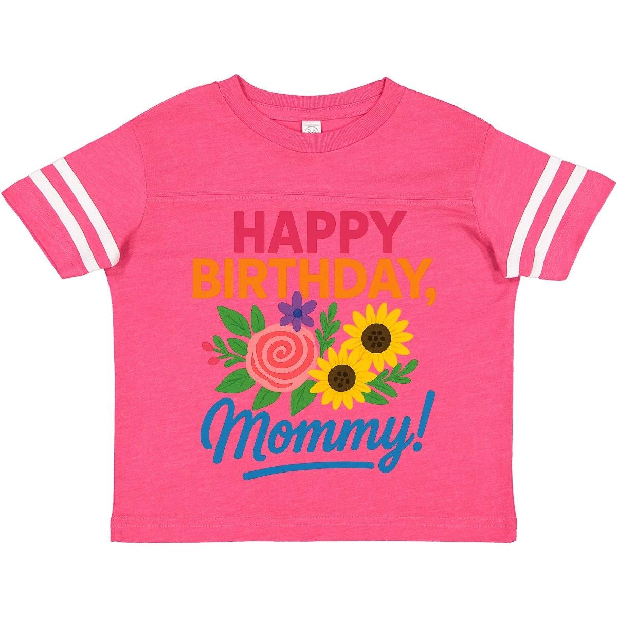 Inktastic Happy Birthday Mommy Floral Design Toddler T-Shirt Mother Shirt Child 110