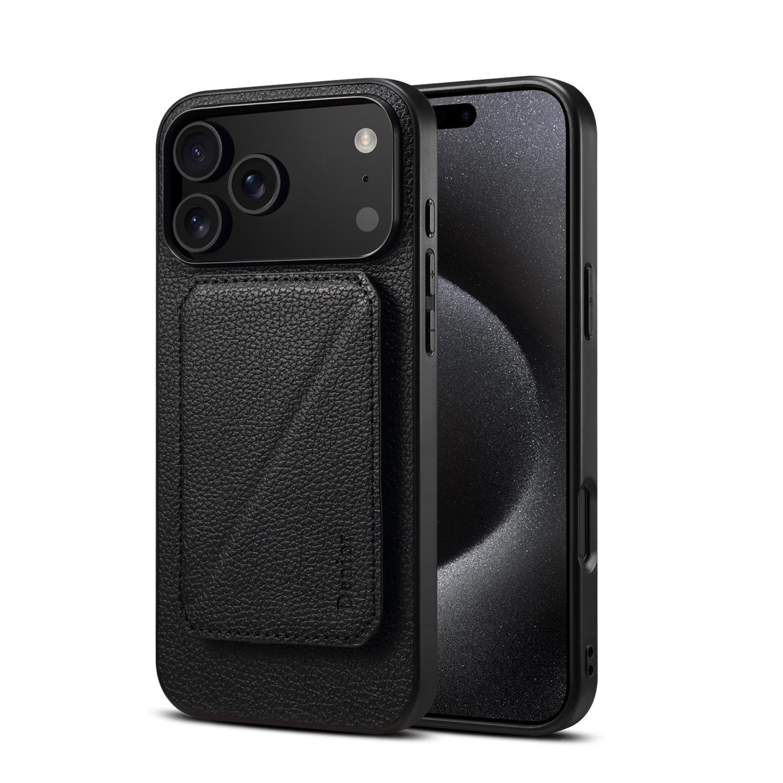 

Leather Phone Case for Xiaomi 17 Pro Max Mi 15 Ultra 15t 14 14t Magnetic Detachable Lychee Pattern Card Slot Wallet Holder Cover Xiaomi 17 чёрный