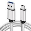 Type-C USB-A Aluminum Braided Nylon Jacket Data Cable Pure Copper Conductor for Android Phones 3A Fast Charging USB3.0 60W