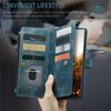 CaseMe Flip Leather Phone Case For Samsung Galaxy S26 Ultra S25 Edge S24 FE S23 S22 S21 S20 Plus S10 Note 20 Ultra Zipper Wallet Card Bag Cover Coque