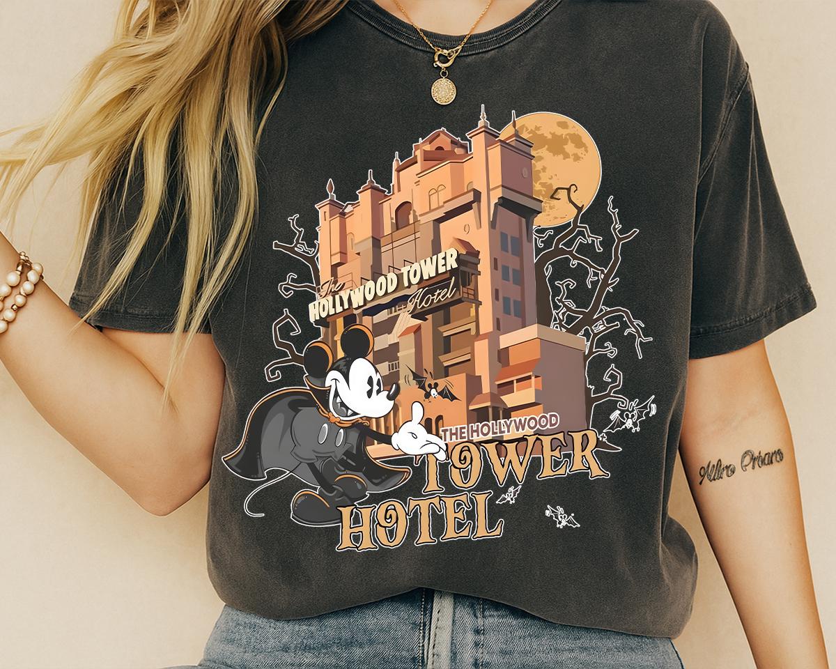 Vintage Retro Disney Tower Of Terror Shirt Mickey friends Twilight Zone Shirt Disney Rides Shirt Hollywood Studios Shirt S