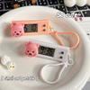 Cute Loopy Hanging Digital Electronic Clock Backpack Keychain Bag Pendant Multifunctional Electronic Watch Mini Watch Timer Gift