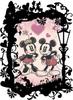 70-piece jigsaw puzzle Disney KIRIART-Mickey & Minnie- [Prism Art Petit + Frame Set]