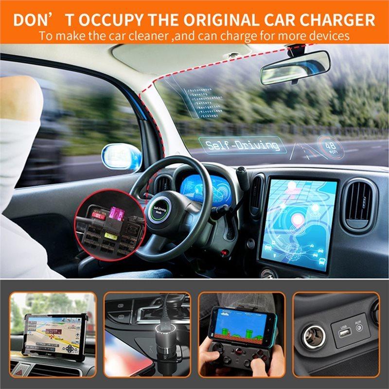 For AZDOME 4K For Car DVR 24H Parking Monitor Hardwire Kit- M300S M550pro M580 Models Low Voltage Vol Protection Type-C Port