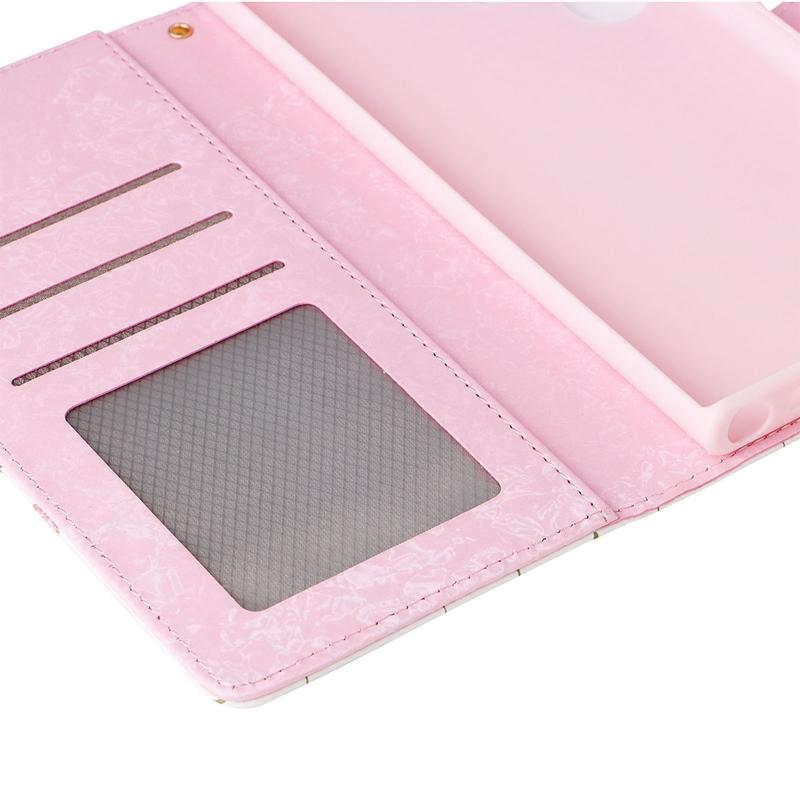 Luxury 3D Gilded Flowers Printed Case Cover for iPhone 14 13 12 11 Pro Max Samsung Galaxy S23 S22 S21 S20 A13 A23 A33 A53 A73 RFID Blocking Wallet Bag
