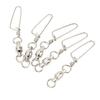 20PCS Fishing Snap Swivels Stainless Steel High Strength B Type Ball Bearing Swivels for Freshwater