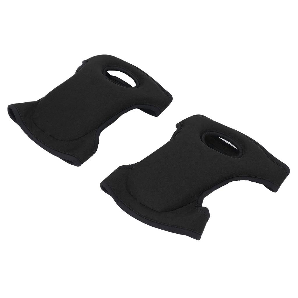 1 Pair Adjustable Knee Pads Multifunctional Waterproof Gardening Kneeling Pad for Household Work Baby Bath Black