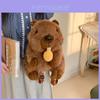 Marmota Plush Backpack With Zipper Closure For Kids And Teens Daily Use