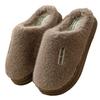 Cotton slippers men's spring and autumn winter home use indoor non-slip home warmth couple winter women's plush