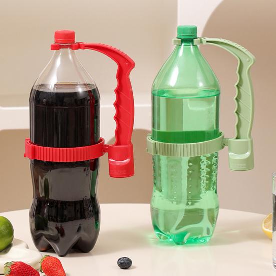 Yousheng Beverage Handle with Bottle Opener Adjustable Bottled Drink Carrier Grip Pouring Handle Reusable Cola Soda Water Bottle Plastic Grab Handle