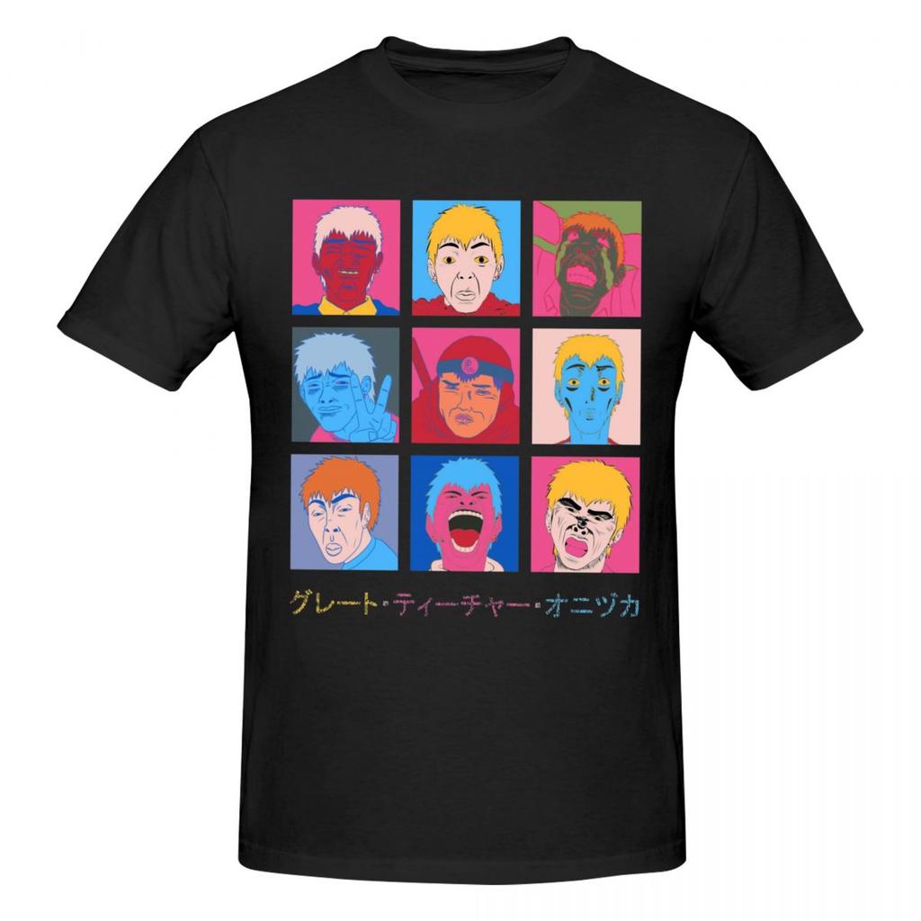 Unisex Great Teacher Onizuka Gto T Shirt Streetwear Big Size Oneck Cotton Sleeve T Shirt Homme