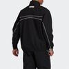 Adidas Logo Stand Collar Letter Track Sports Jacket Men's Black