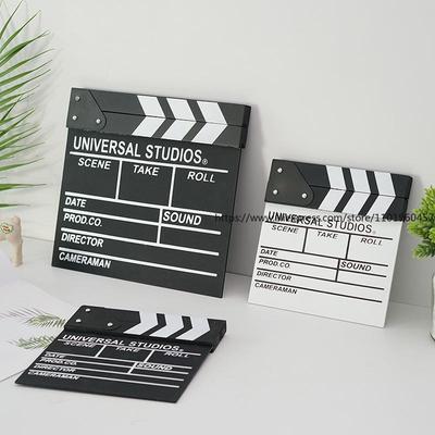 Placa de Filmagem de Cinema, Quadro de Registro de Cena, Loja Online de Fotografia, Foto, Decorações Criativas, Enfeites, Quadro de Filmagem, de madeira