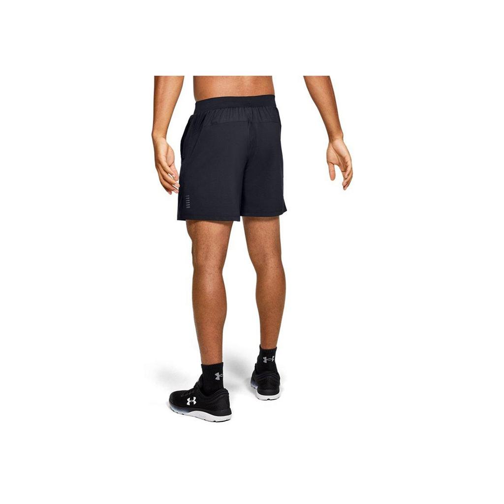 Under Armour Qualifier Speedpocket Linerless 7-Inch Drawstring Shorts Men Shorts Black 1350888-001