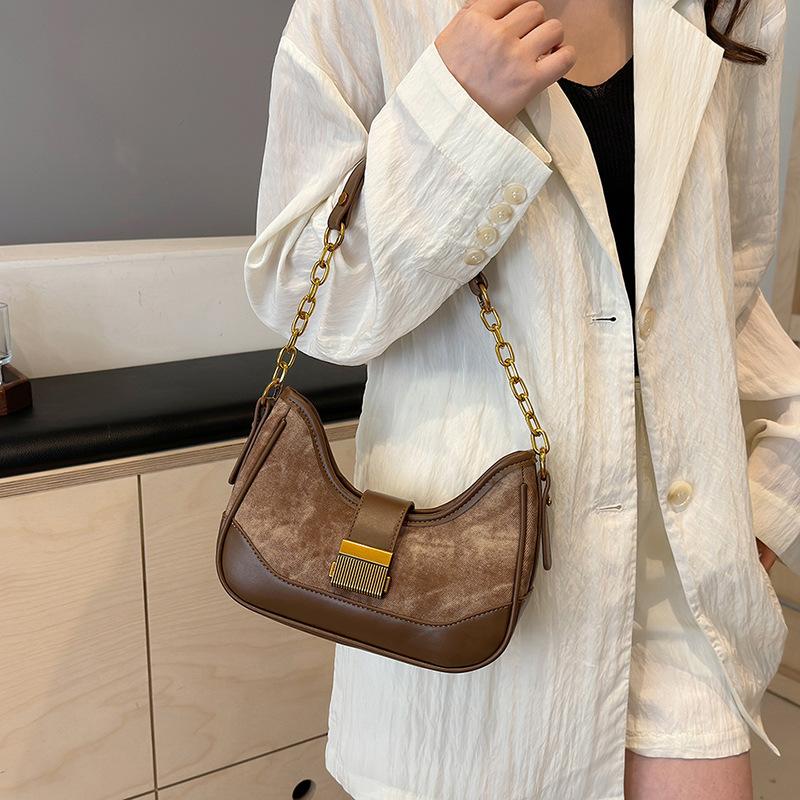 2025 new women's bag summer niche design versatile high sense fashion personalized armpit bag women's bag