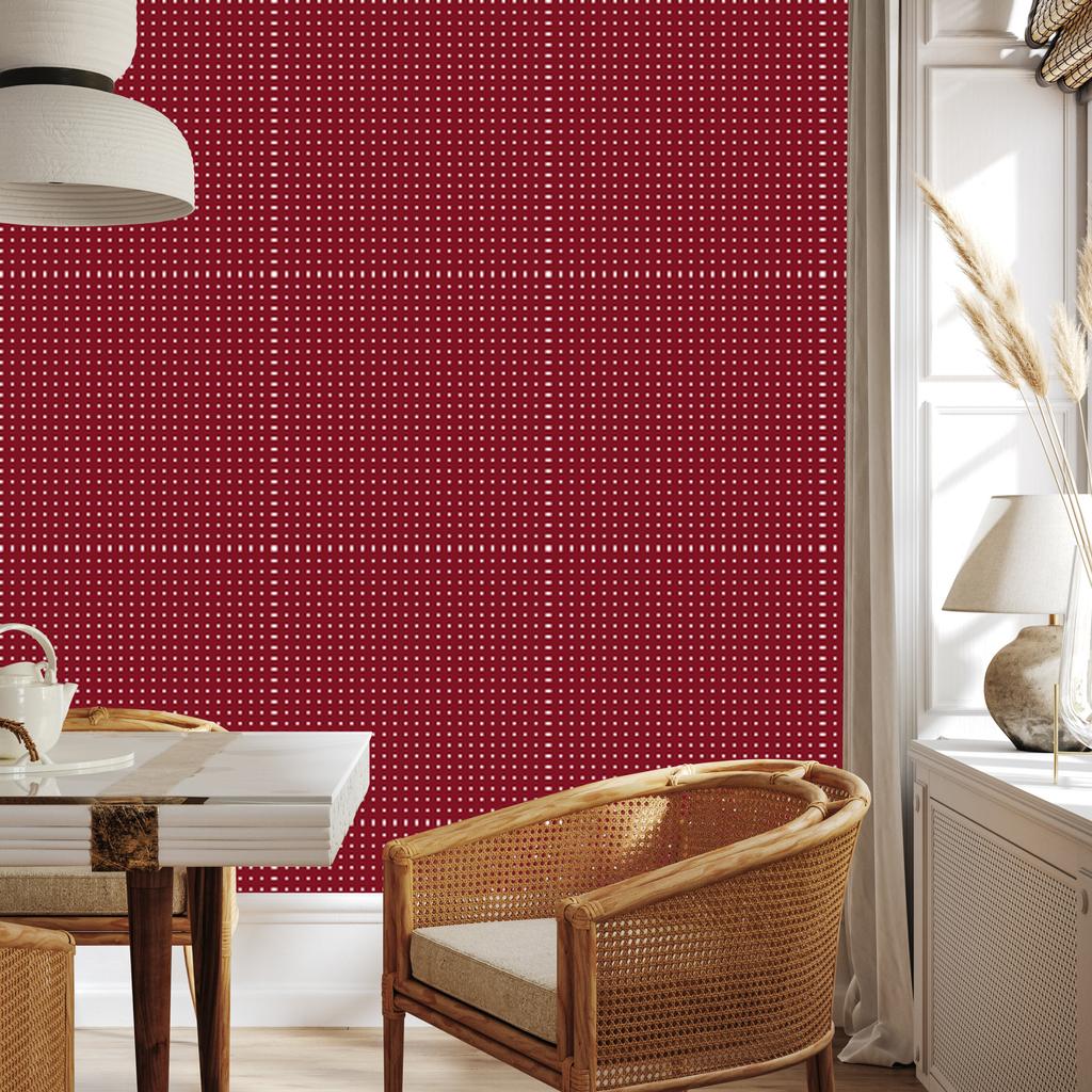 Red Dots Wallpaper, Small Detail for Living Room and Bedroom 50x1000