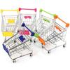 Supermarket Handcart Trolley Dollhouse Furniture Supermarket Shopping Basket Dollhouse Accessories