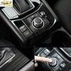 For Mazda CX-5 CX5 2017+ Titanium Interior Central Console Gear Shift Cover Trim