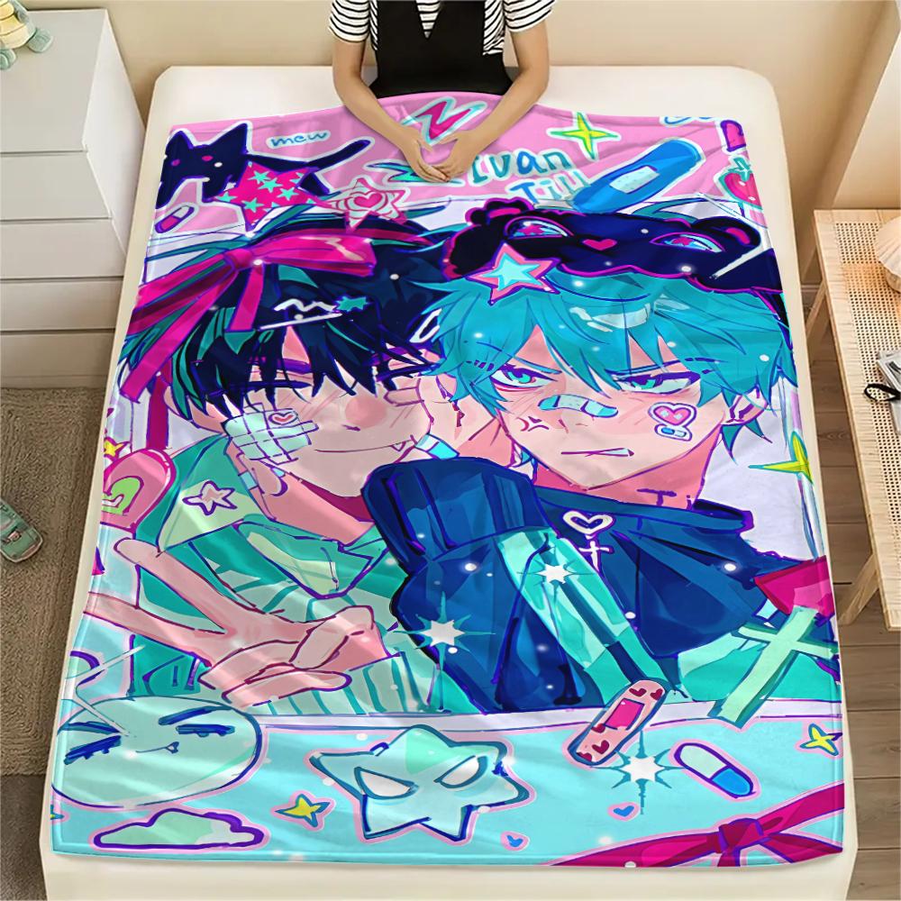 1PC Alien Stage Print Flannel Blanket, High quality All Seasons, Home Decor, Warmth and Comfort, Perfect for Christmas Gifts