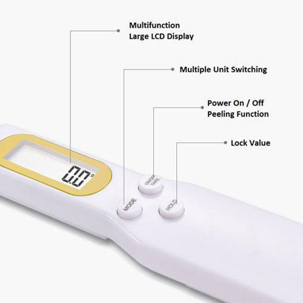 Digital Scale Spoon LCD Display Kitchen Spoon Scale 500g/0.1g Electronic Measuring Spoon Scales