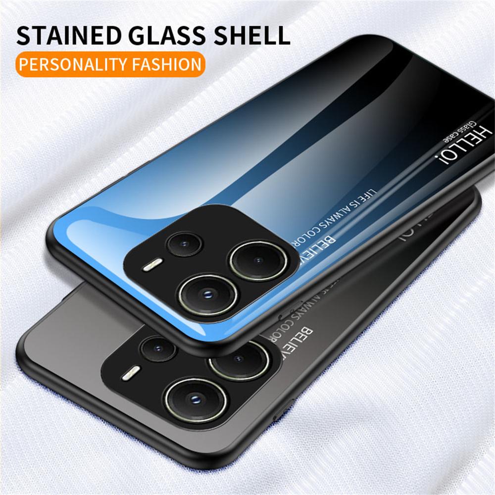 For Xiaomi Redmi Note 14 4G (163.25mm) Etui Ripebestandig Herdet Glass+PC+TPU Telefondeksel